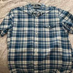 Men’s Short Sleeve Polo Blue Ralph Lauren Button-Up